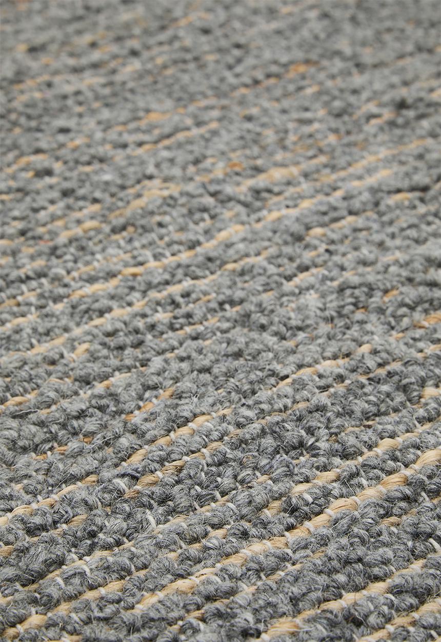Sixth Floor - Eris Handwoven Wool Jute Rug - Charcoal