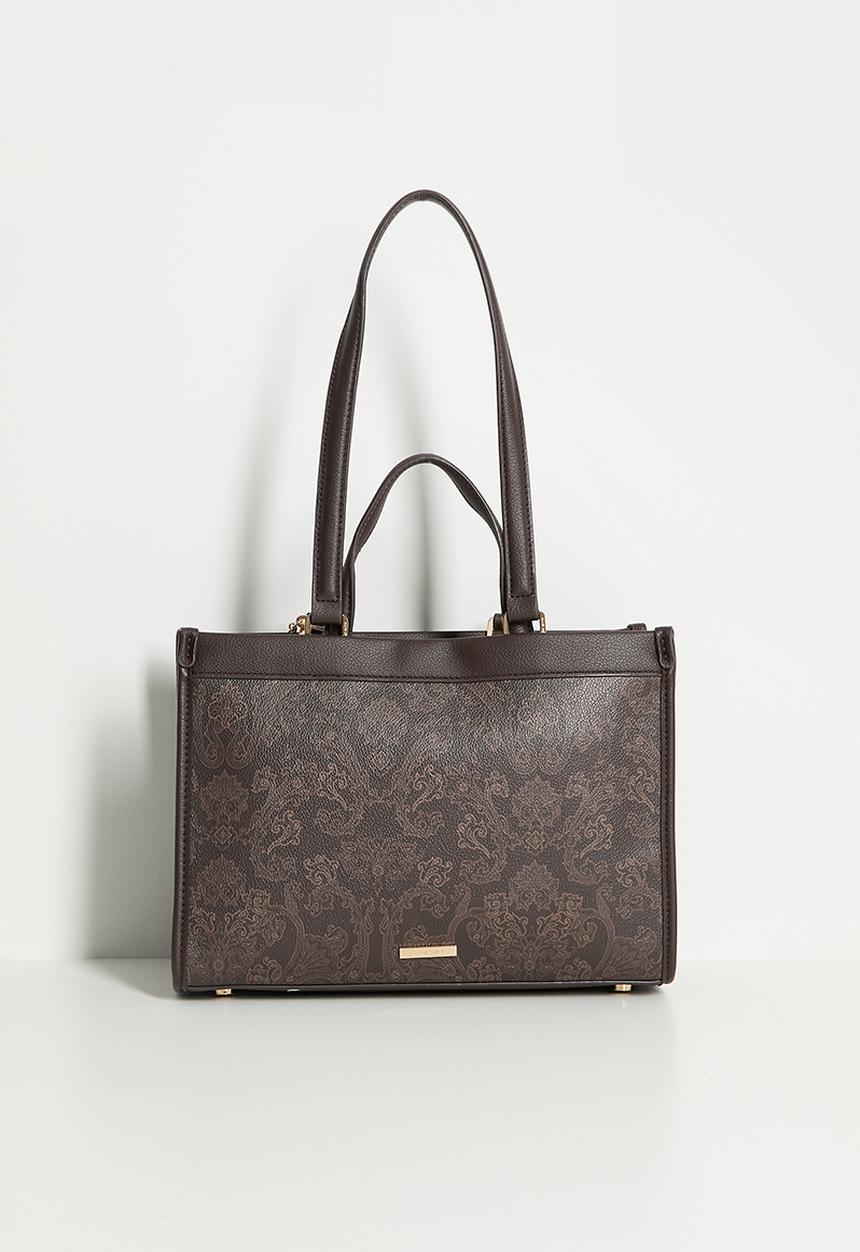 Anne Klein - Exclusive Double Handle Bonded Tote Bag - Espresso