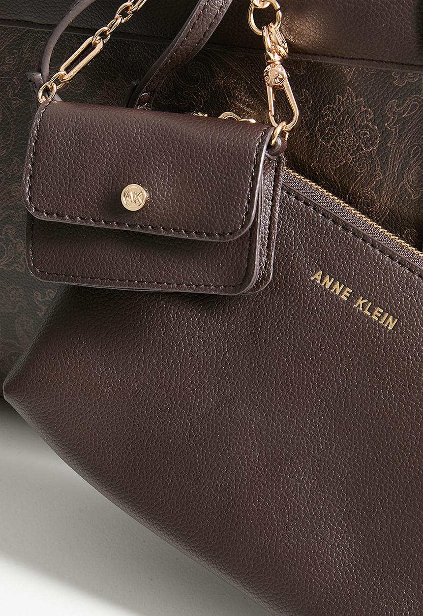 Anne Klein - Exclusive Double Handle Bonded Tote Bag - Espresso