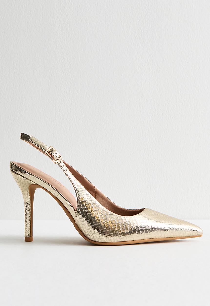 New Look - C Tall slingback heel - gold