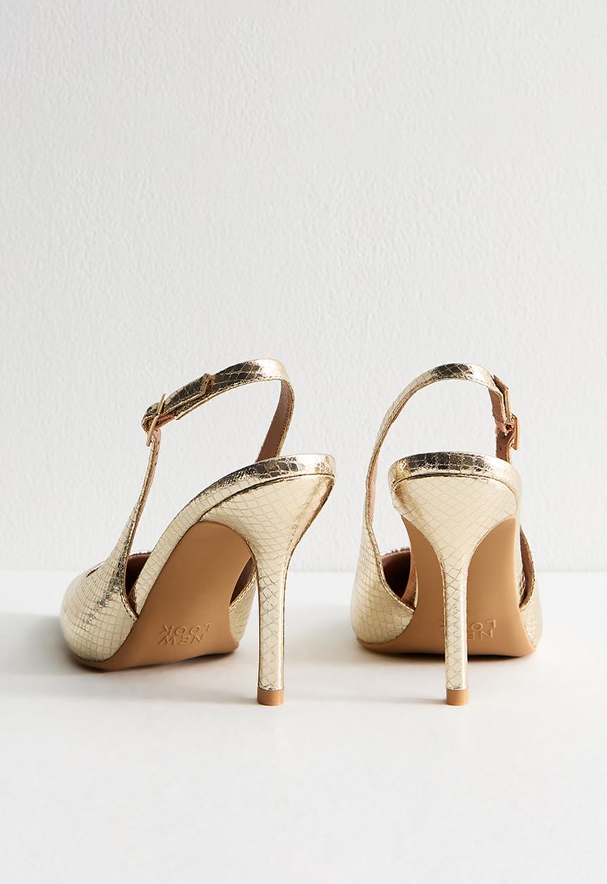 New Look - C Tall slingback heel - gold