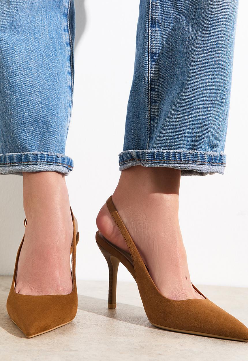 New Look - C S Tall slingback heel - tan