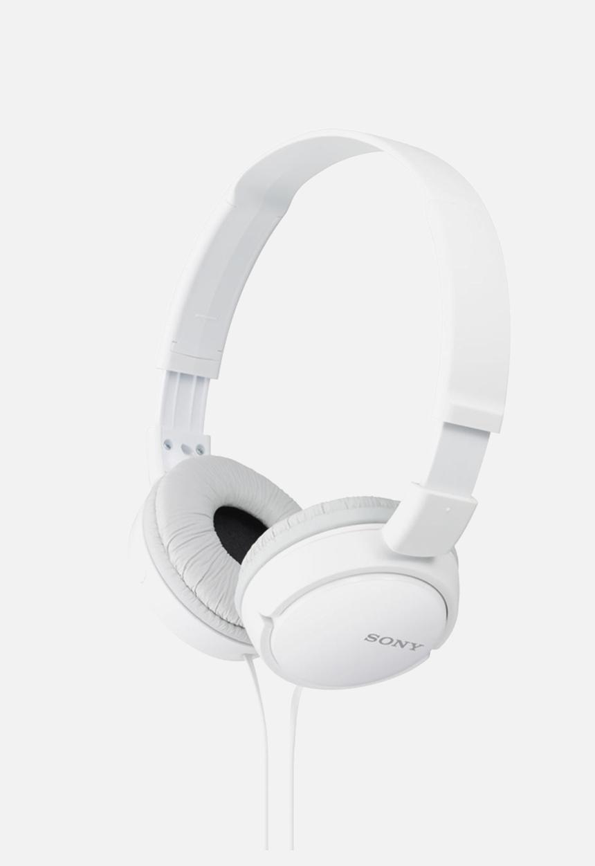Sony - Sony MDR-ZX110 Headphones Earphone Foldable - White