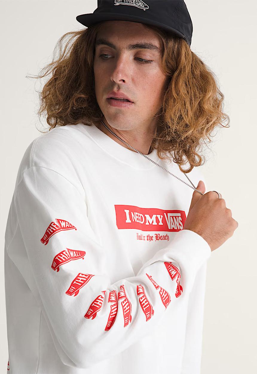 Vans - I Need My LS Tee - WHITE