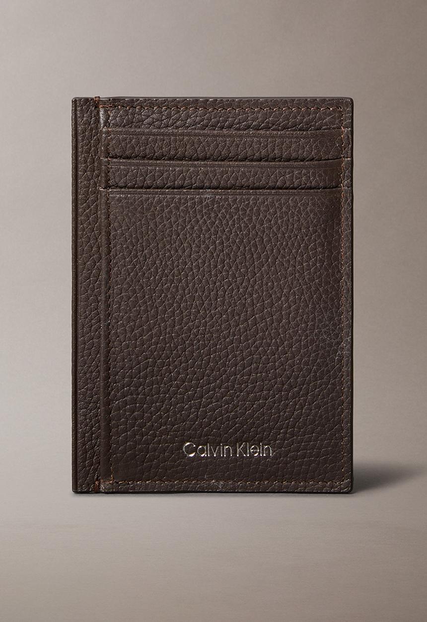 Calvin Klein - Foil Emboss Cardholder - brown