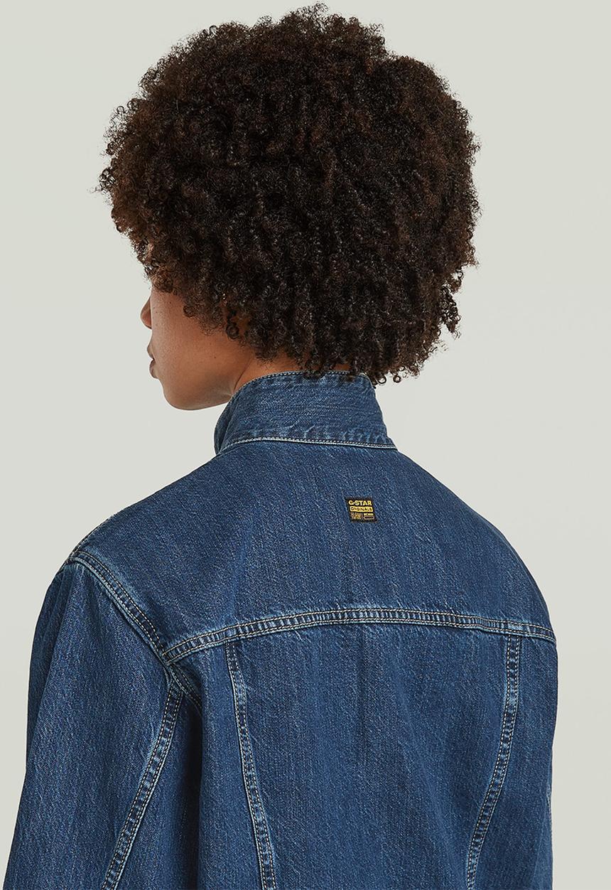 G-STAR - Jacket dress l\s wmn - Antique faded sentry blue
