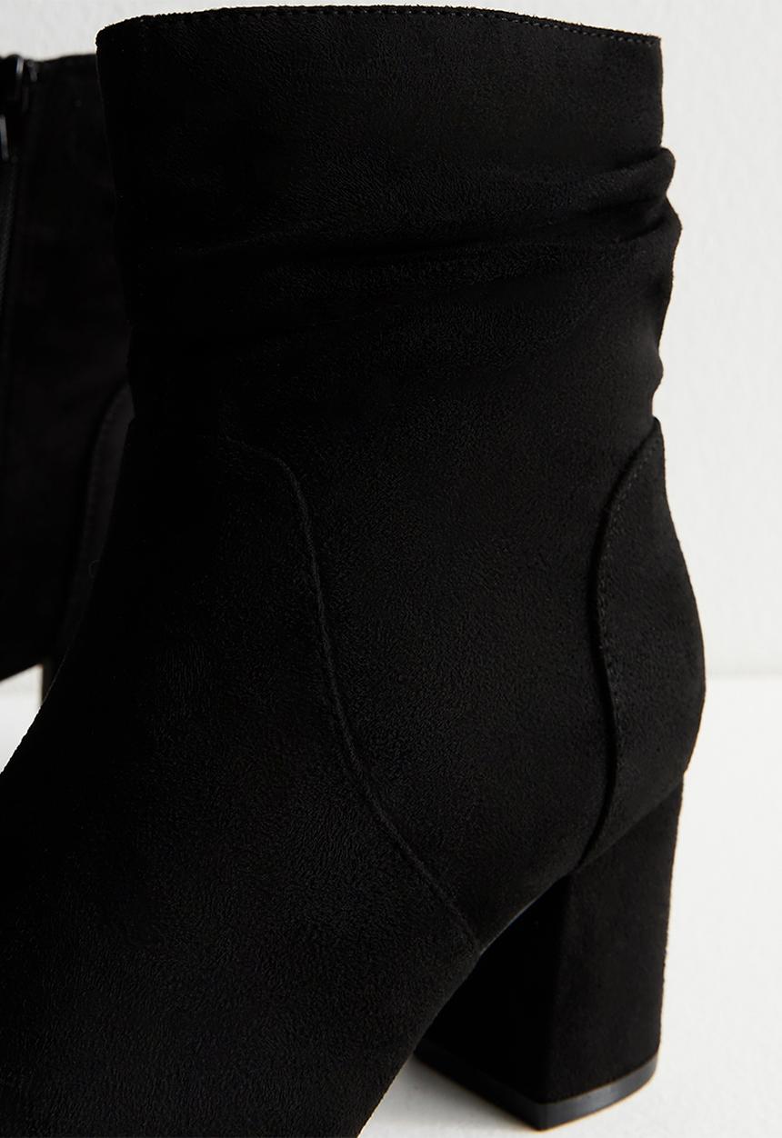 New Look - Duck ruched boot - black