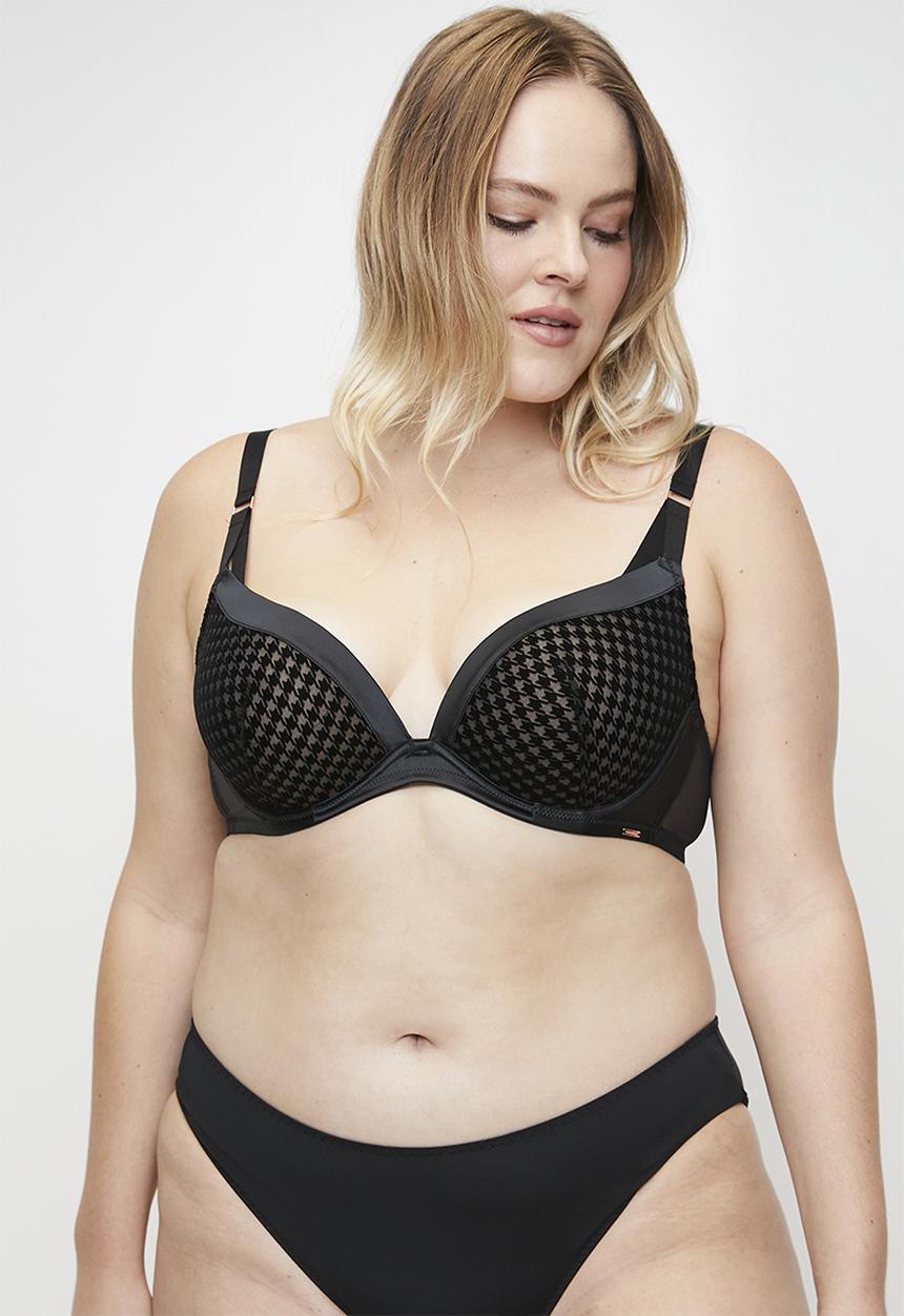 DORINA - Julianna push up plunge - black