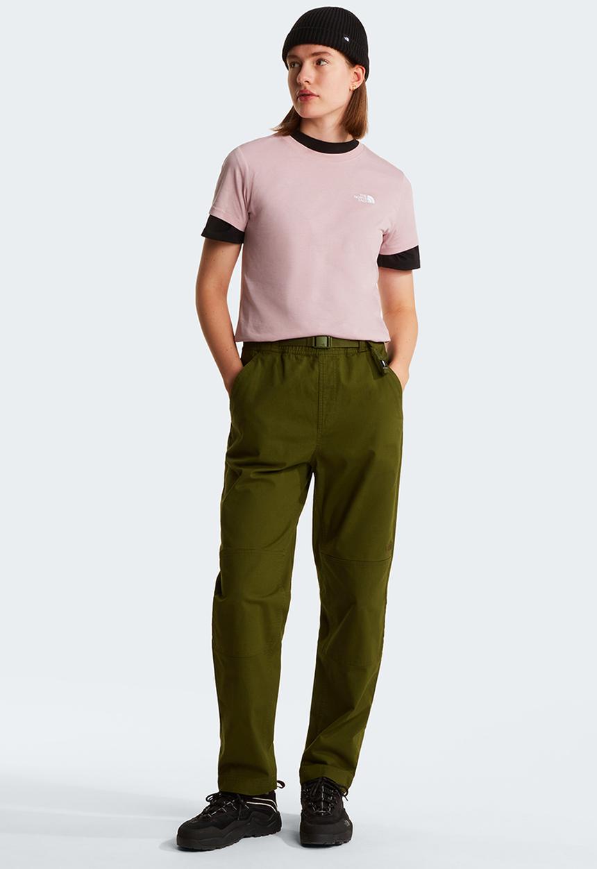 The North Face - W Evolution Simple Dome Slim Short Sleeve Tee - Metal Pink