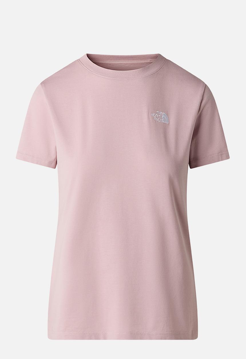 The North Face - W Evolution Simple Dome Slim Short Sleeve Tee - Metal Pink
