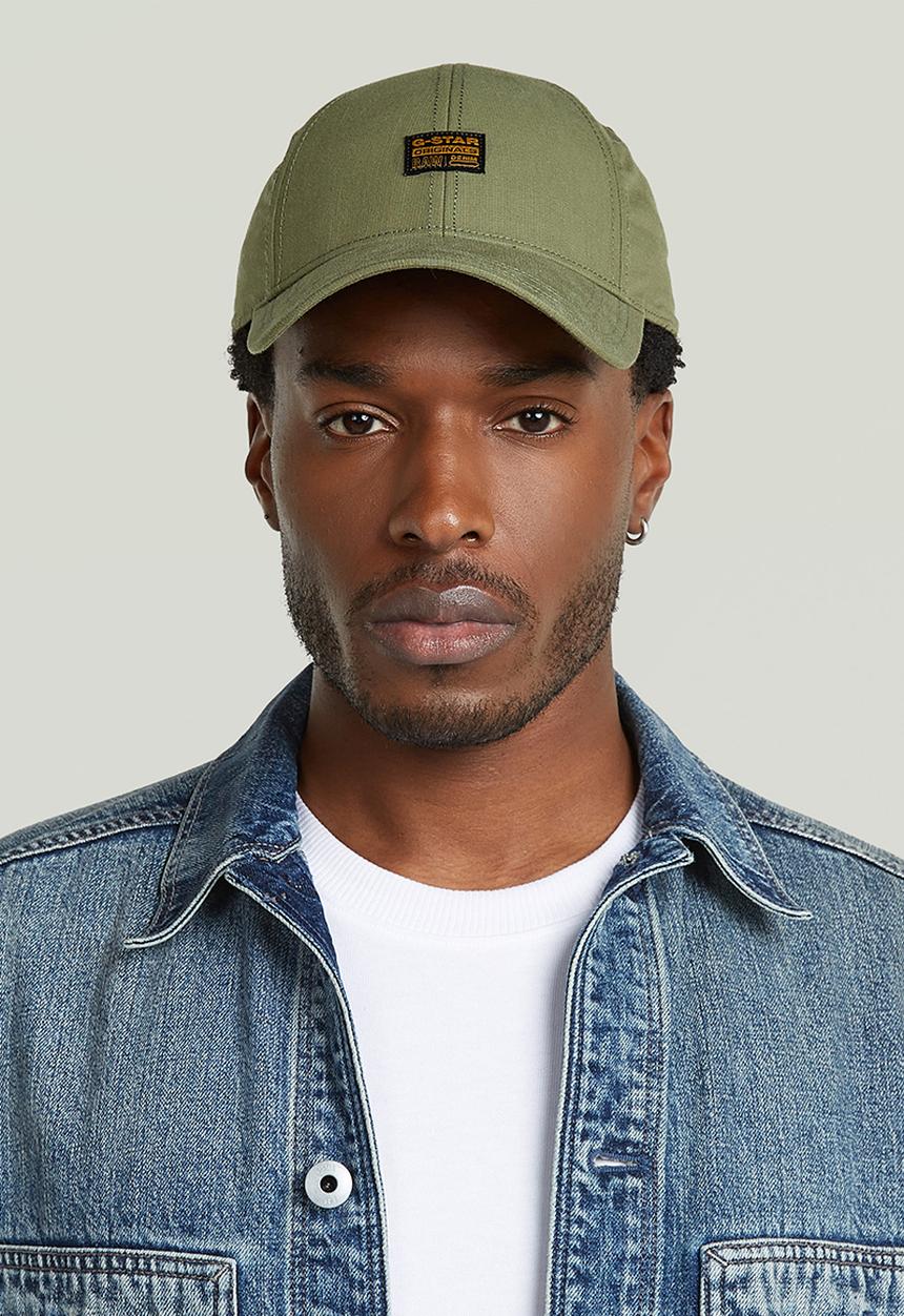G-STAR - Originals Baseball Cap - Shadow Olive Slub Stripe