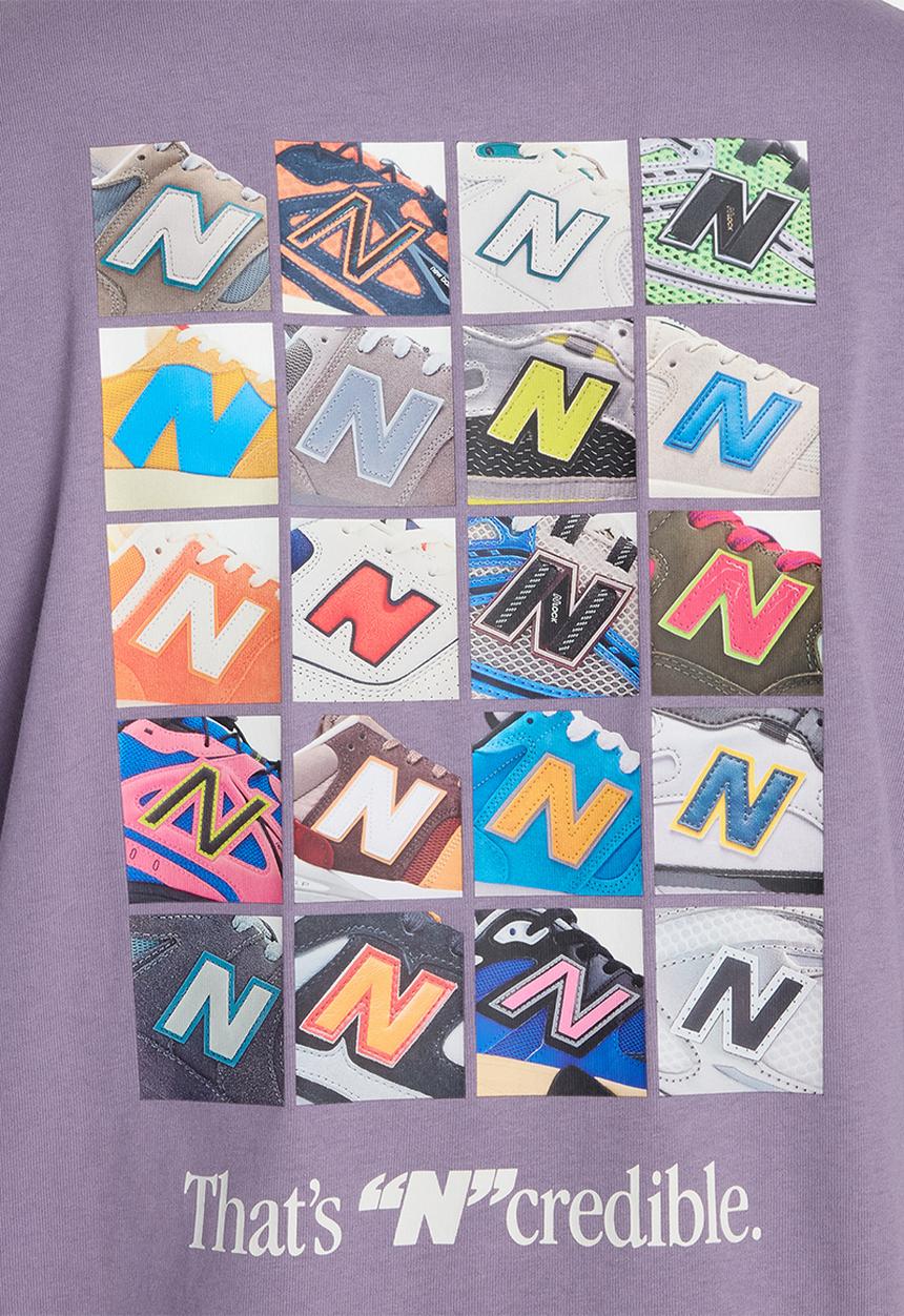 New Balance  - NB Athletics Celebrated Icons N Collage Tee - Purple