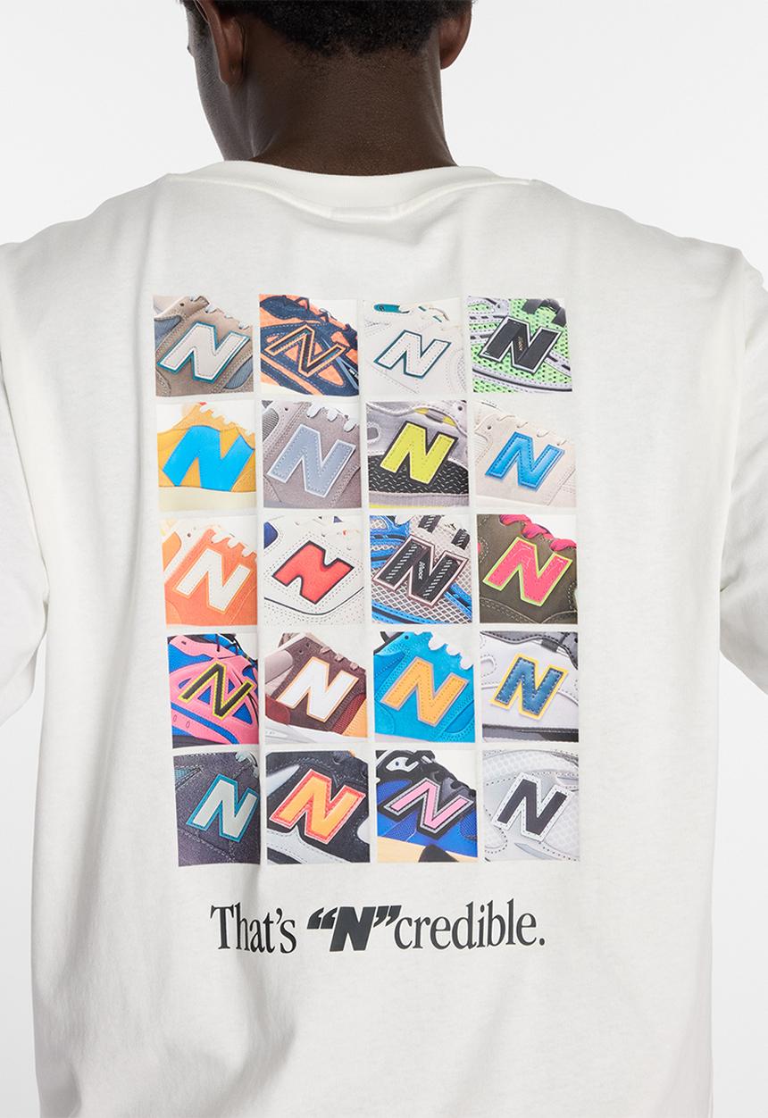 New Balance  - NB Athletics Celebrated Icons  Collage Tee - White