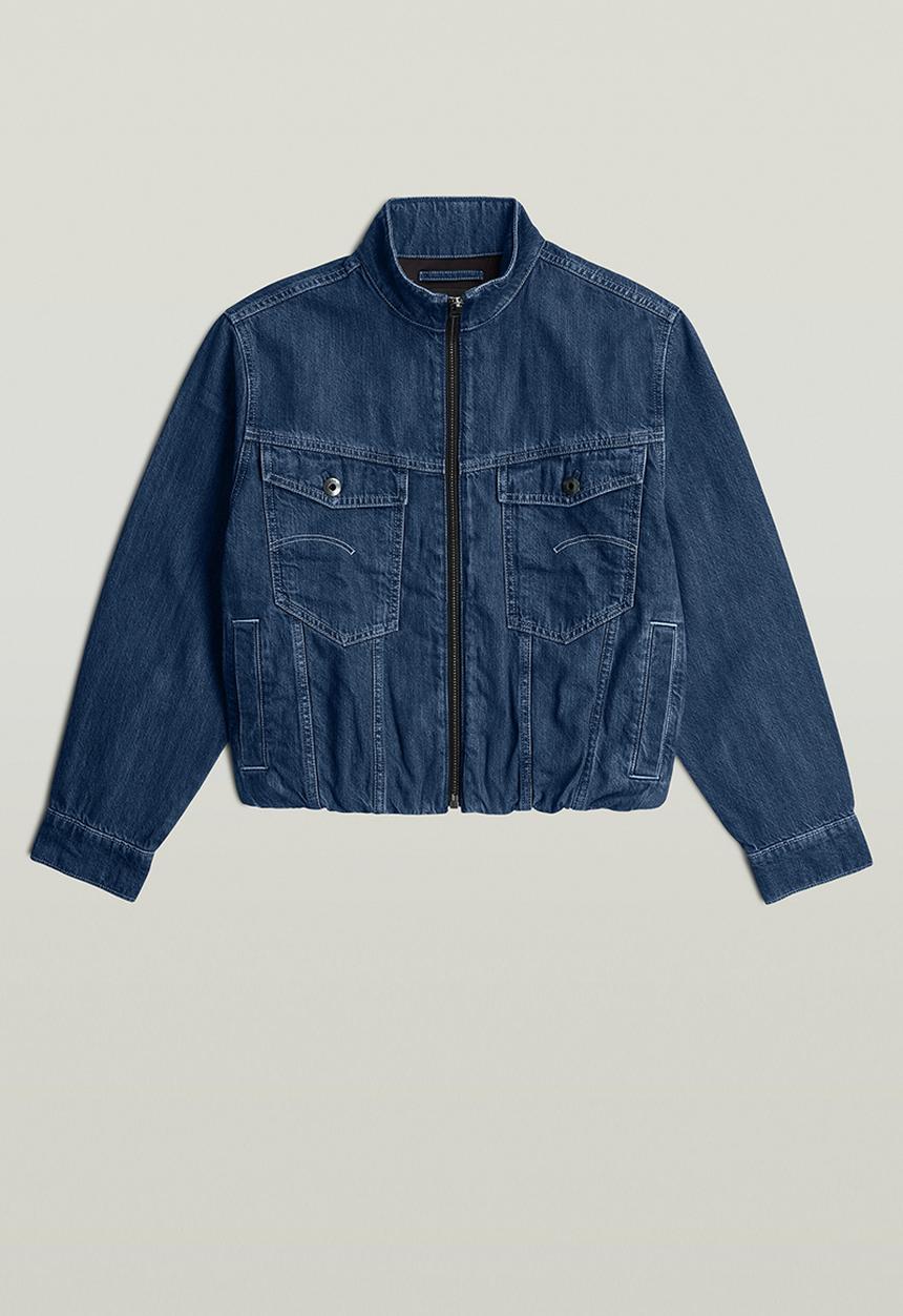 G-STAR - Rib Trucker Jacket wmn - Antique faded sentry blue