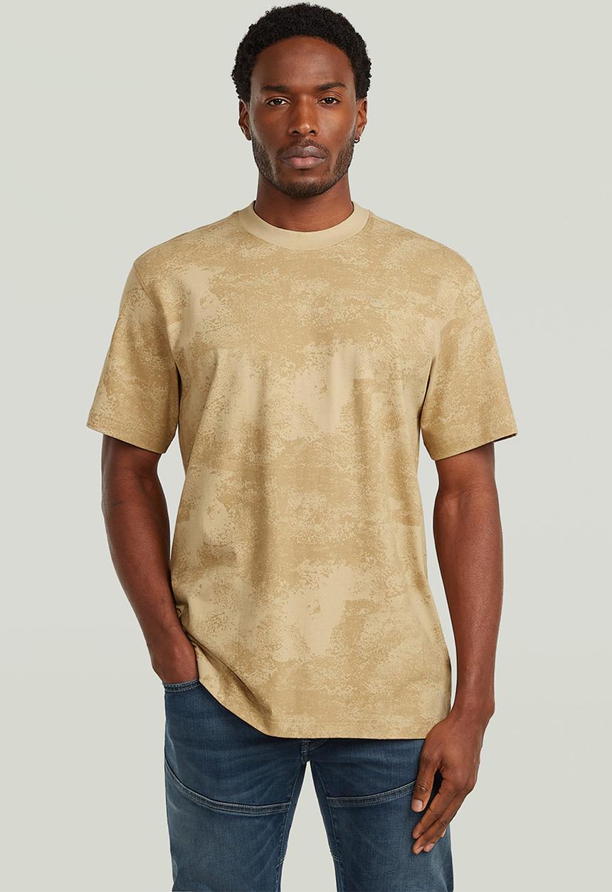 G-STAR - Aop R T - Cream Archival Texture