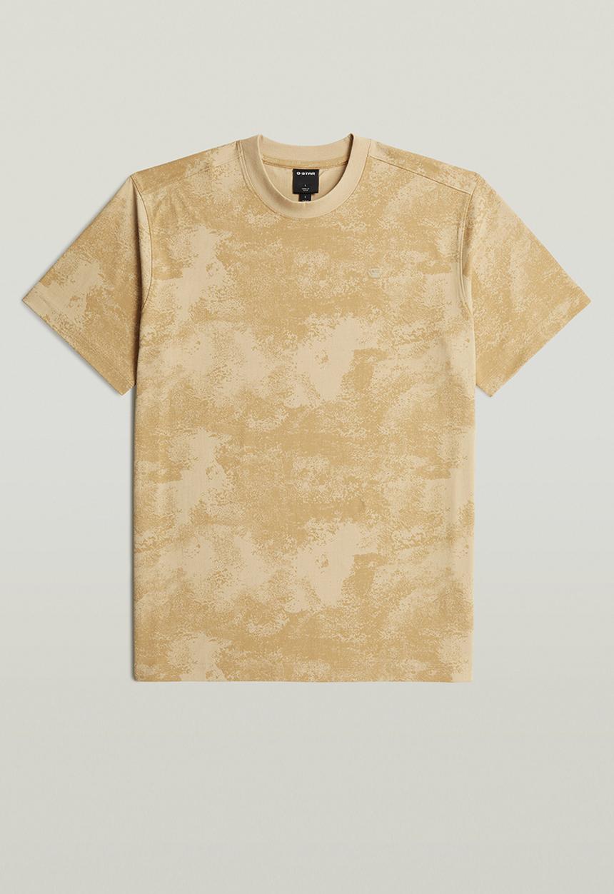 G-STAR - Aop R T - Cream Archival Texture