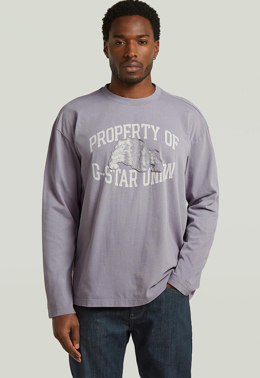 G-STAR - Sunfaded Gr Relaxed R T L\S - Quicksilver