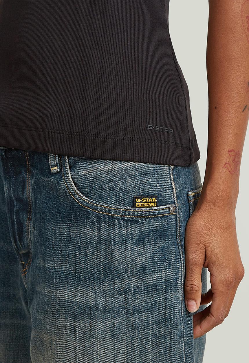 G-STAR - Slim rib r t wmn - Dk black