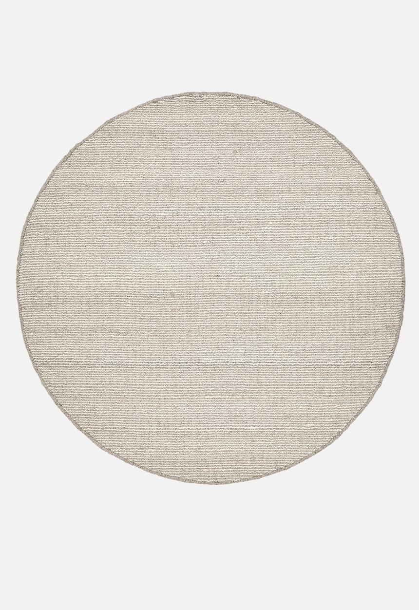 Sixth Floor - Loom Handwoven Nz Wool Blend Round Rug - Natural