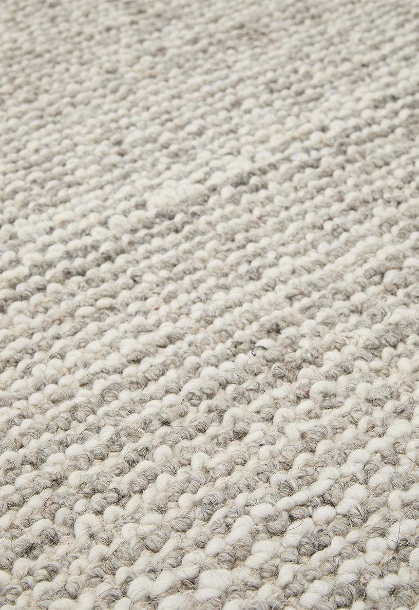 Sixth Floor - Loom Handwoven Nz Wool Blend Round Rug - Natural