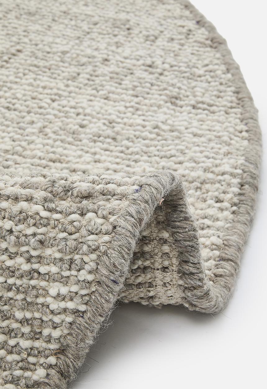 Sixth Floor - Loom Handwoven Nz Wool Blend Round Rug - Natural