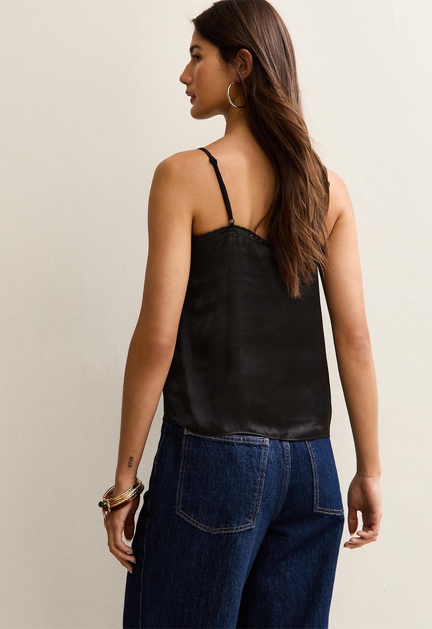 New Look - Levi lace frill cami - 01 black