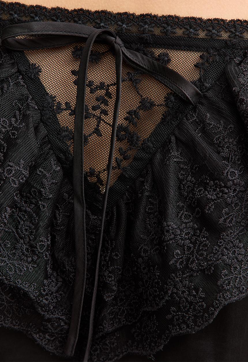 New Look - Levi lace frill cami - 01 black