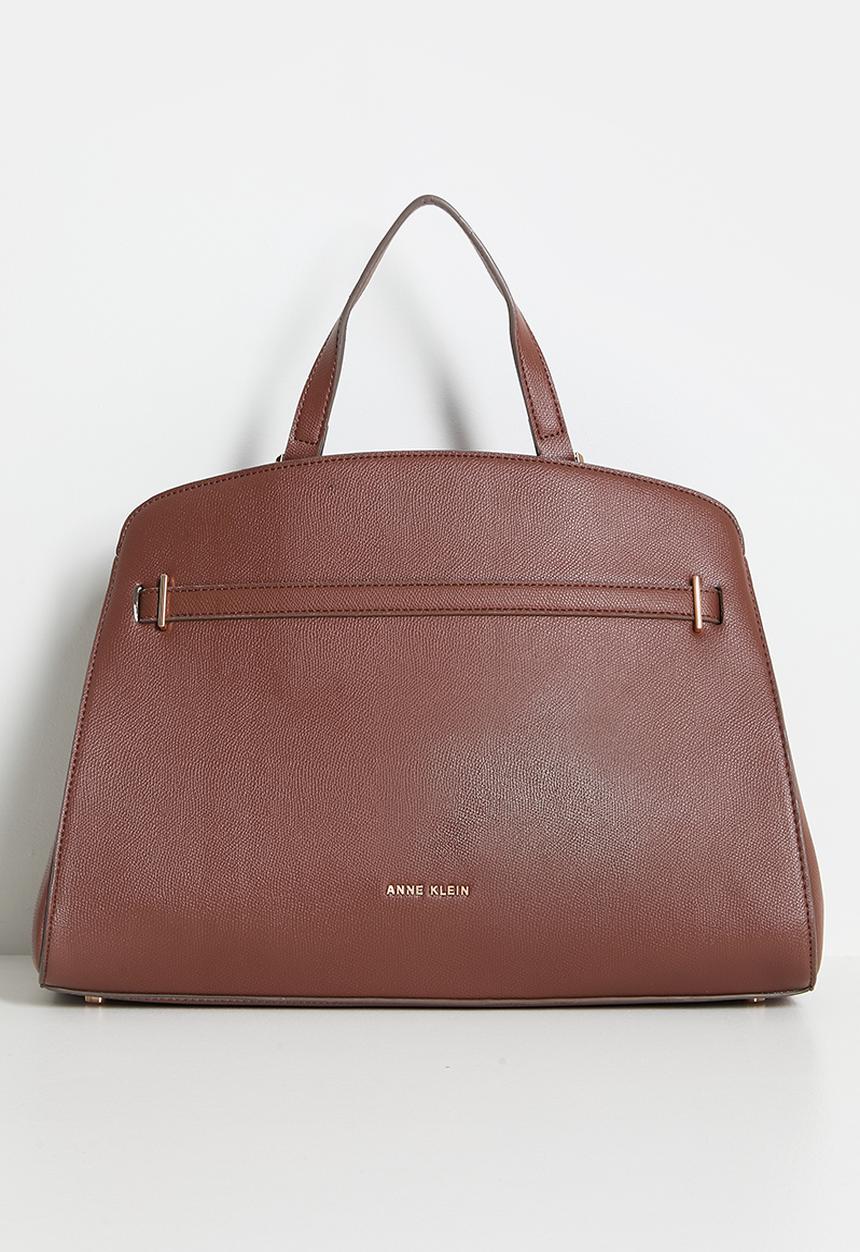 Anne Klein - Exclusive Large Satchel With Detachable Strap Bag-Walnut
