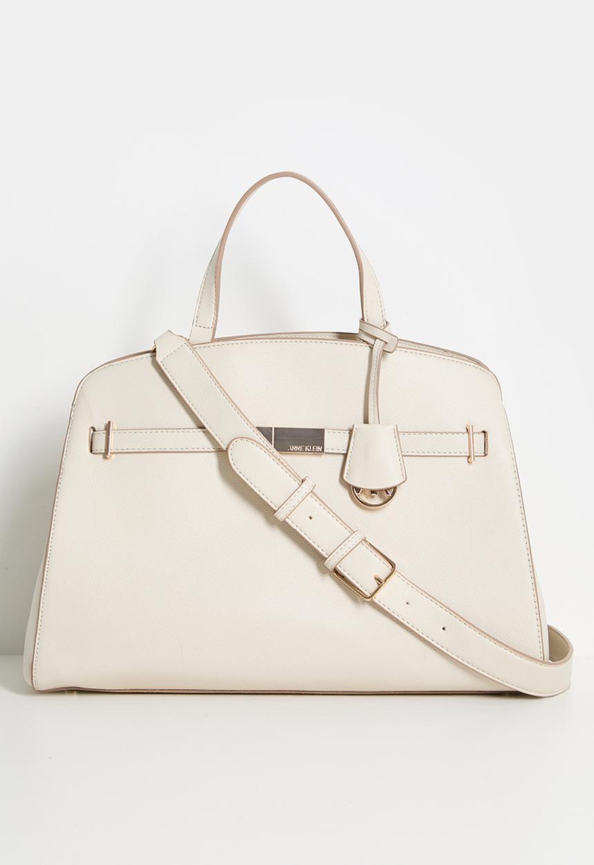 Anne Klein - Exclusive Large Satchel With Detachable Strap Bag-Parchment