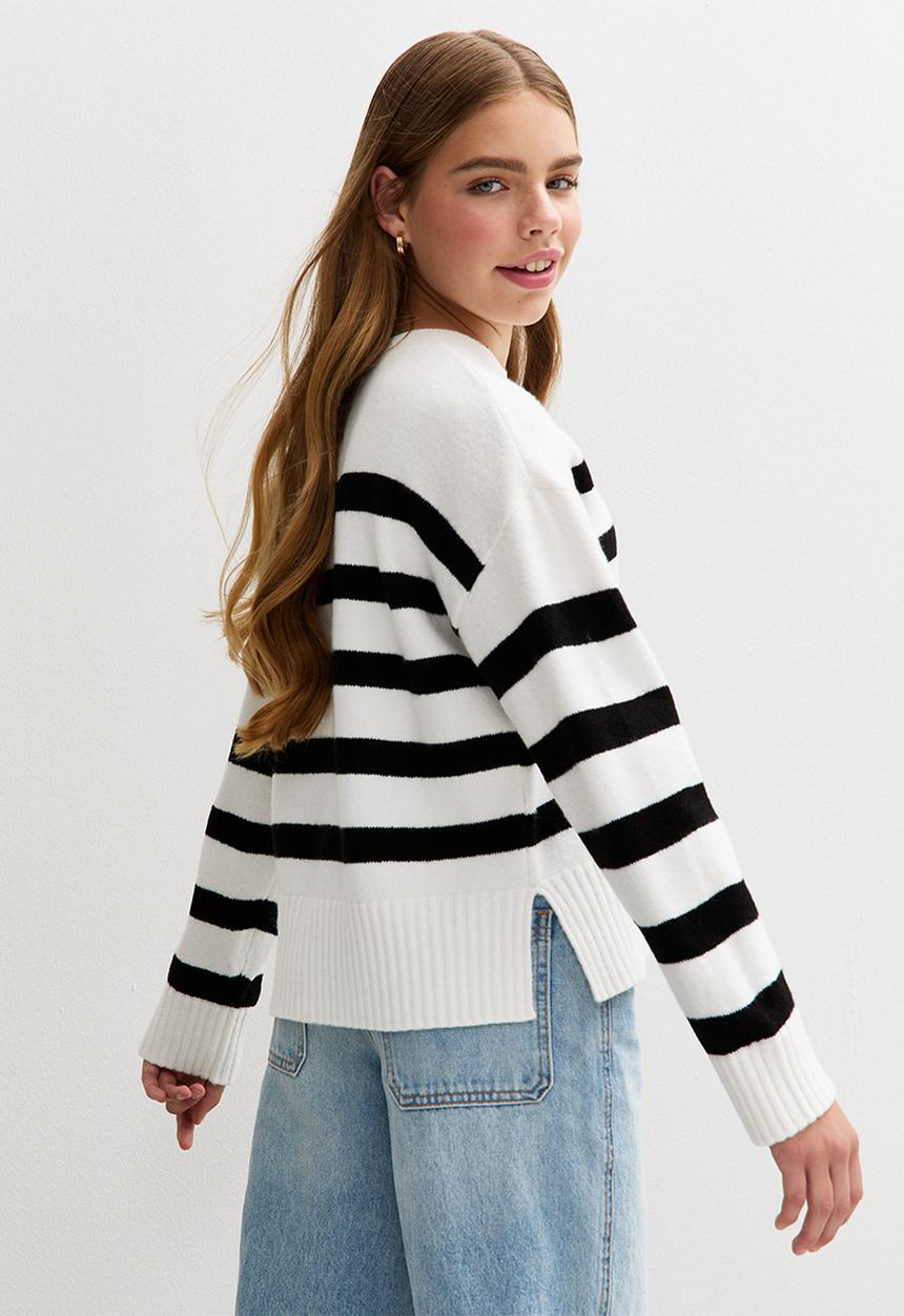 New Look - Op aw25 mia stripe reg-white