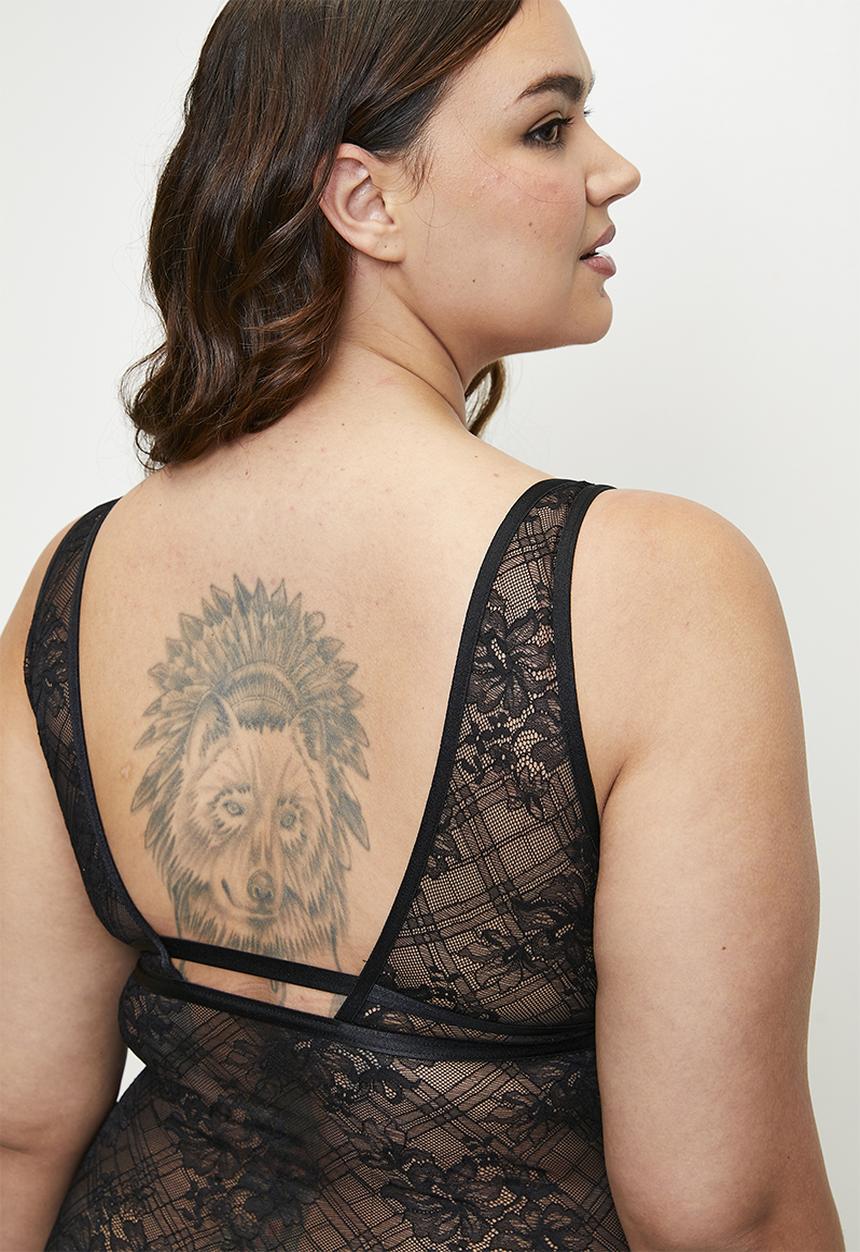 DORINA - Plus hasina bodysuit - black