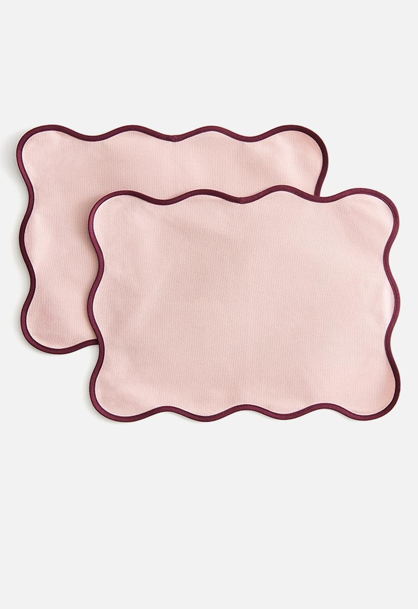 H&M - 2 Pack water-repellent place mats - light pink