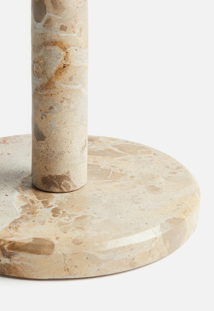 H&M - Marble paper towel holder - beige