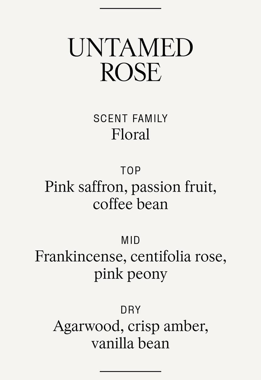 H&M - Small scented candle in glass holder - untamed rose