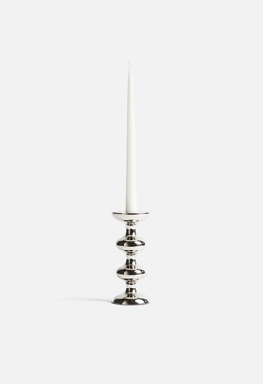 H&M - Metal candle holder - silver-coloured