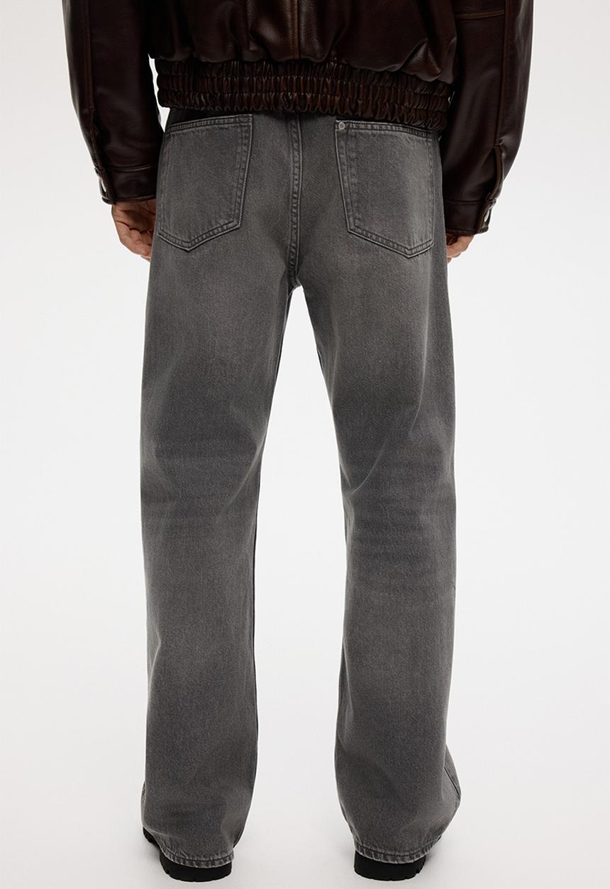 H&M - Loose straight jeans - dark grey