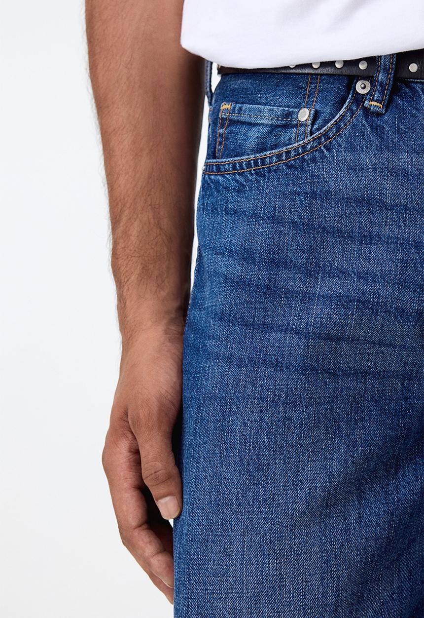 H&M - Loose straight jeans - denim blue