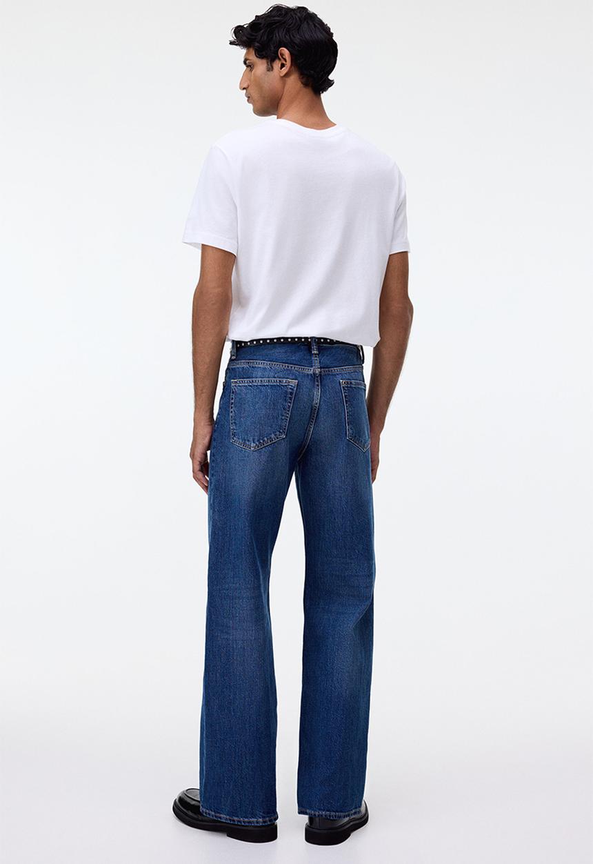 H&M - Loose straight jeans - denim blue