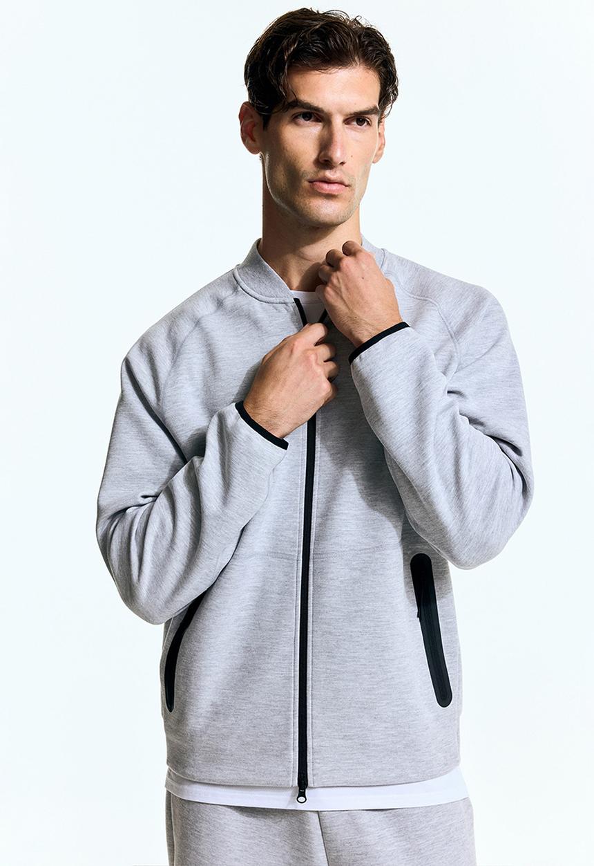 H&M - Sports bomber jacket with drymove™ - light grey marl