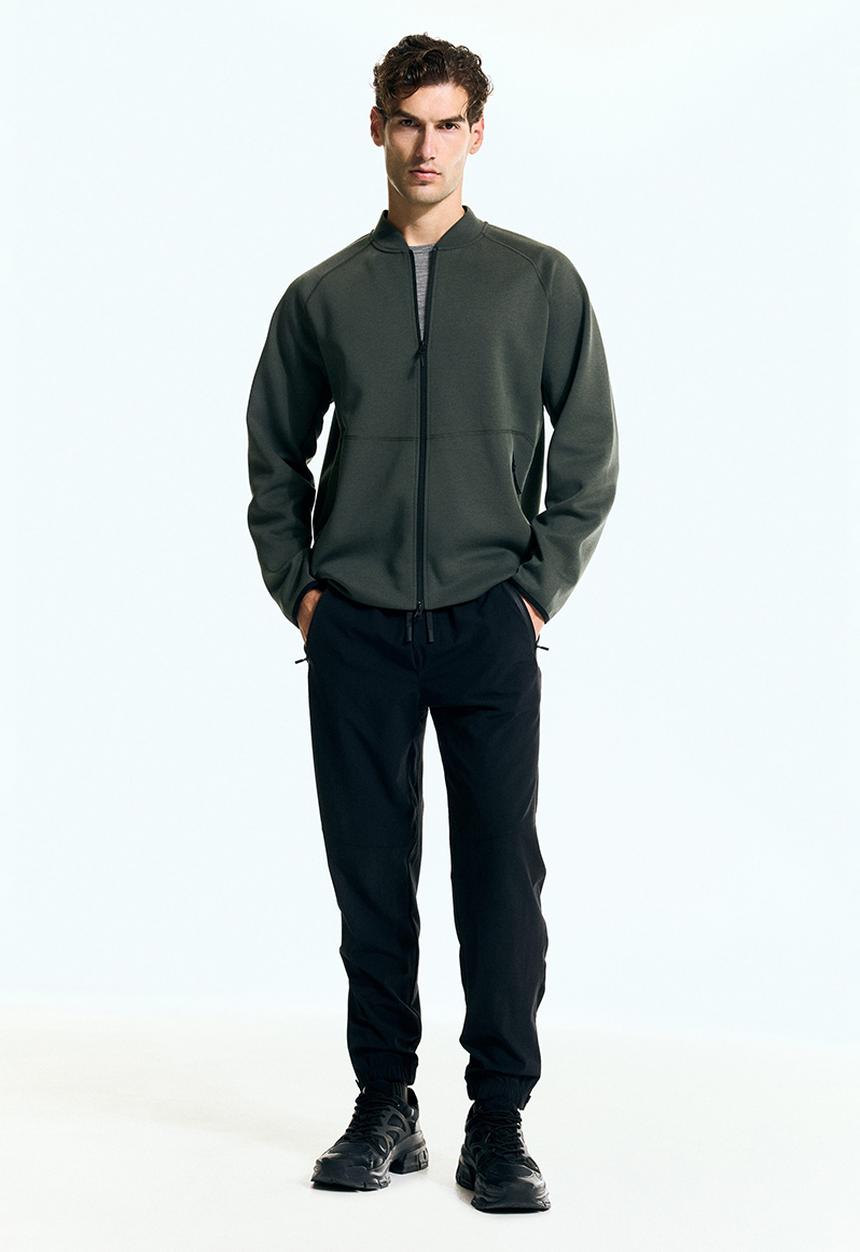 H&M - Sports bomber jacket with drymove™ - dark dusty green