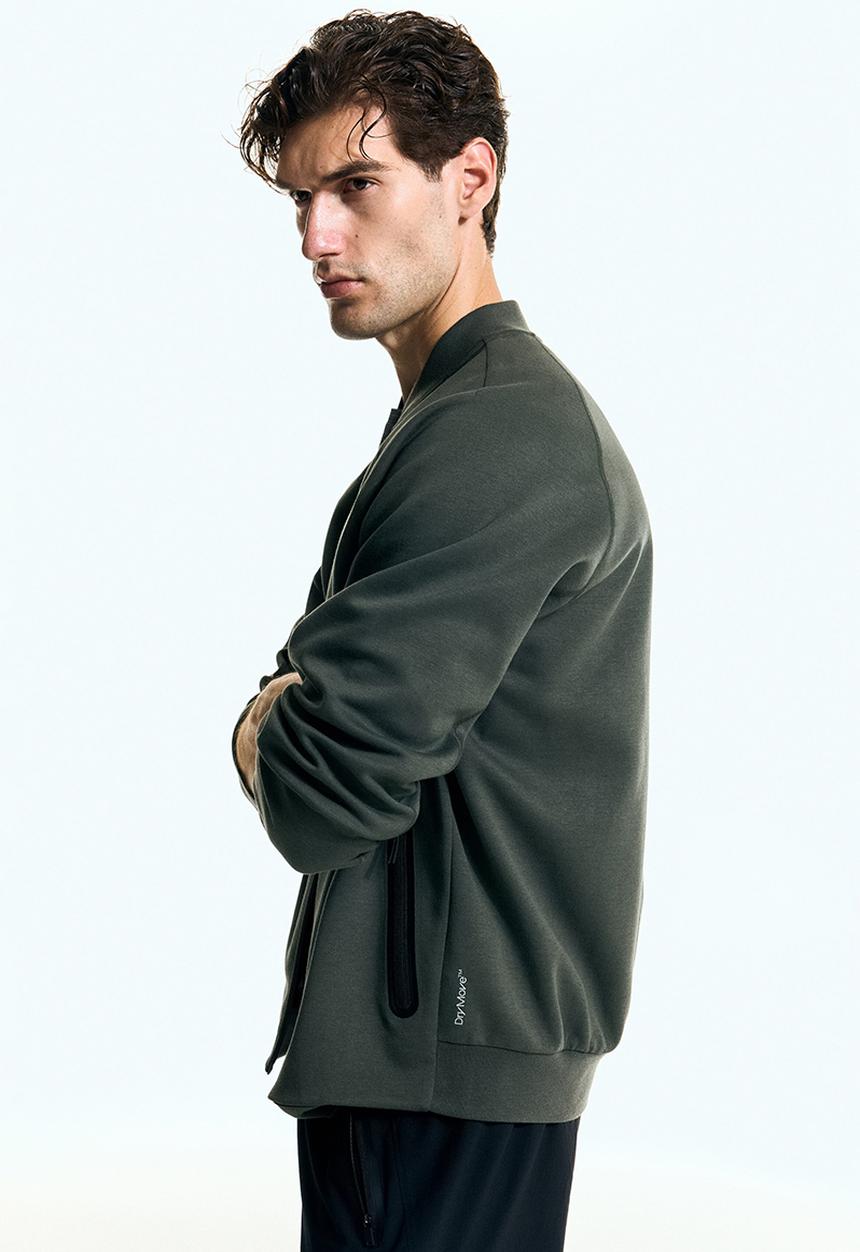 H&M - Sports bomber jacket with drymove™ - dark dusty green