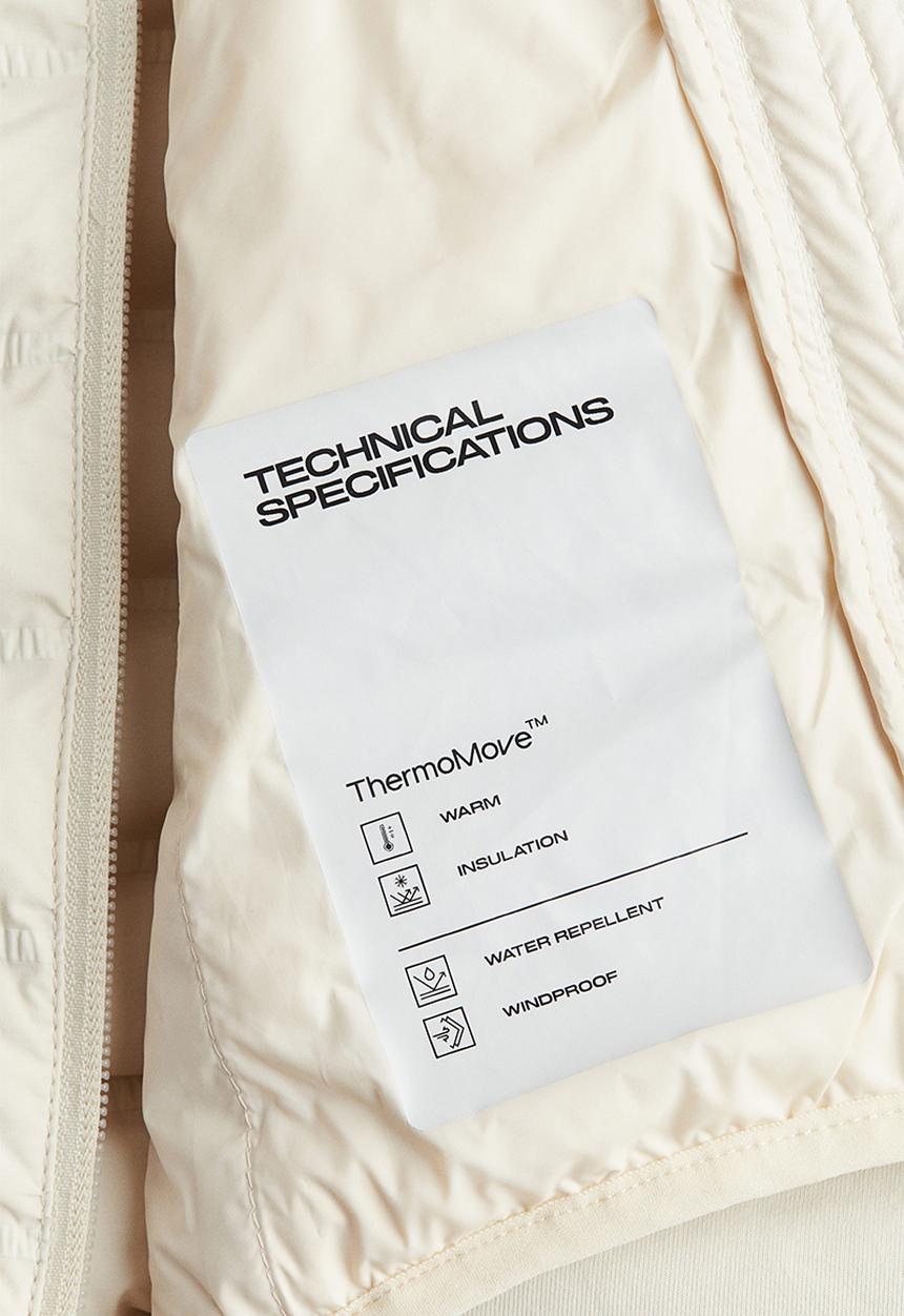 H&M - Hybrid padded jacket with thermomove™ - light beige