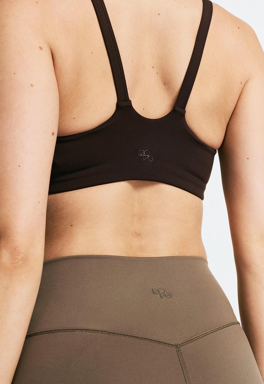 H&M - Medium support sports bra with softmove™ - warm brown