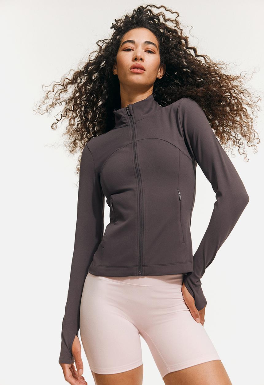 H&M - Zip-through sports jacket with softmove™ - truffle grey