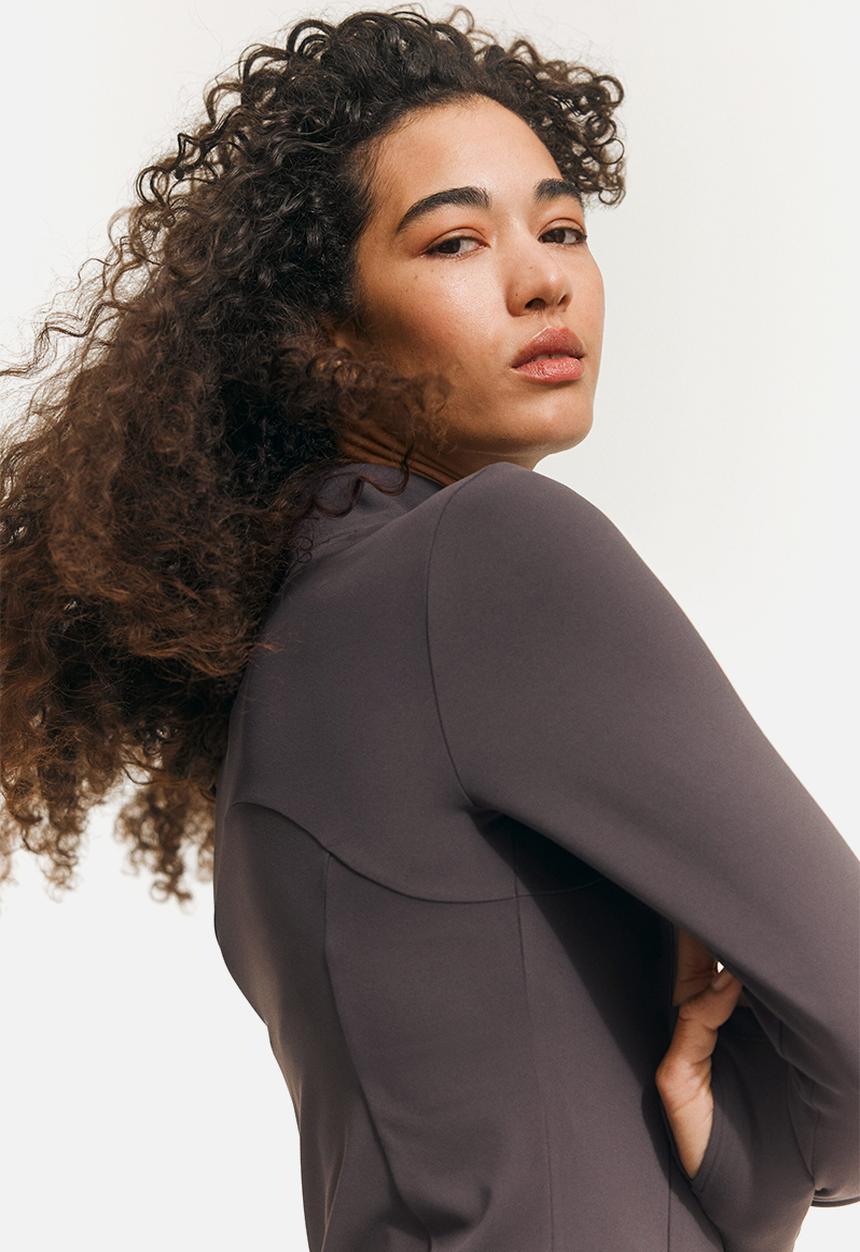 H&M - Zip-through sports jacket with softmove™ - truffle grey