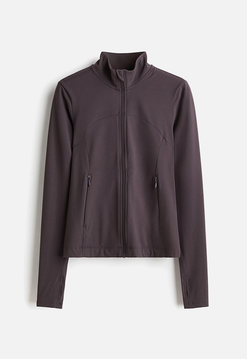 H&M - Zip-through sports jacket with softmove™ - truffle grey