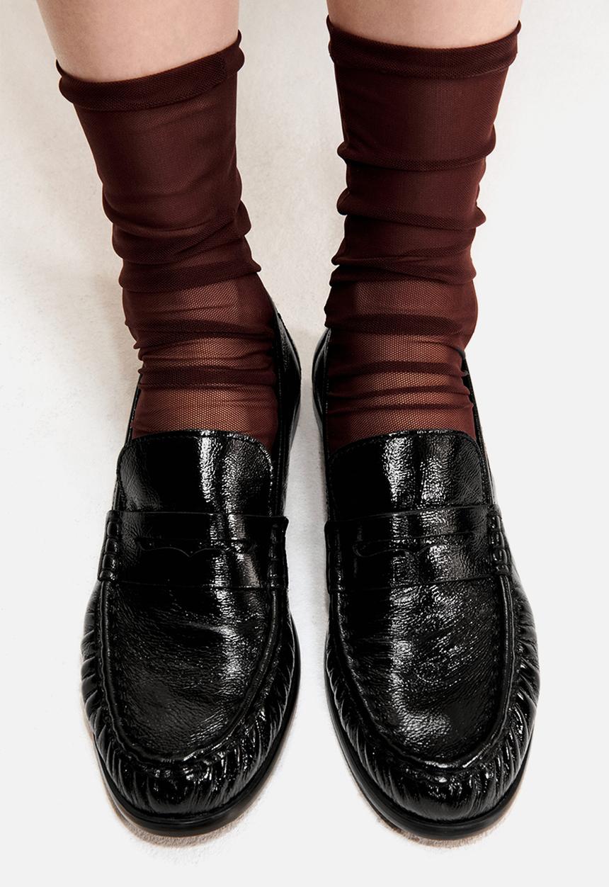 H&M - Leather loafers - black