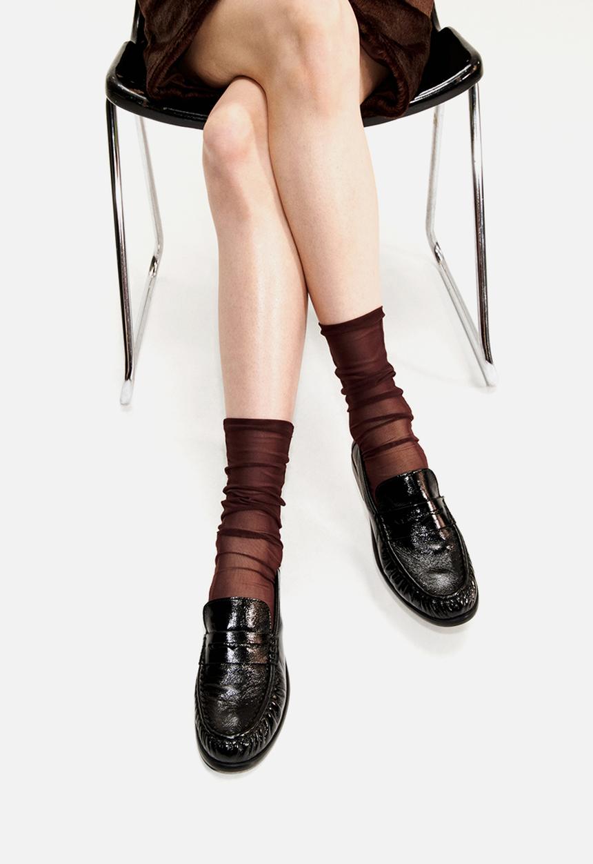 H&M - Leather loafers - black