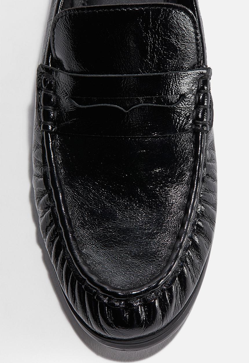 H&M - Leather loafers - black