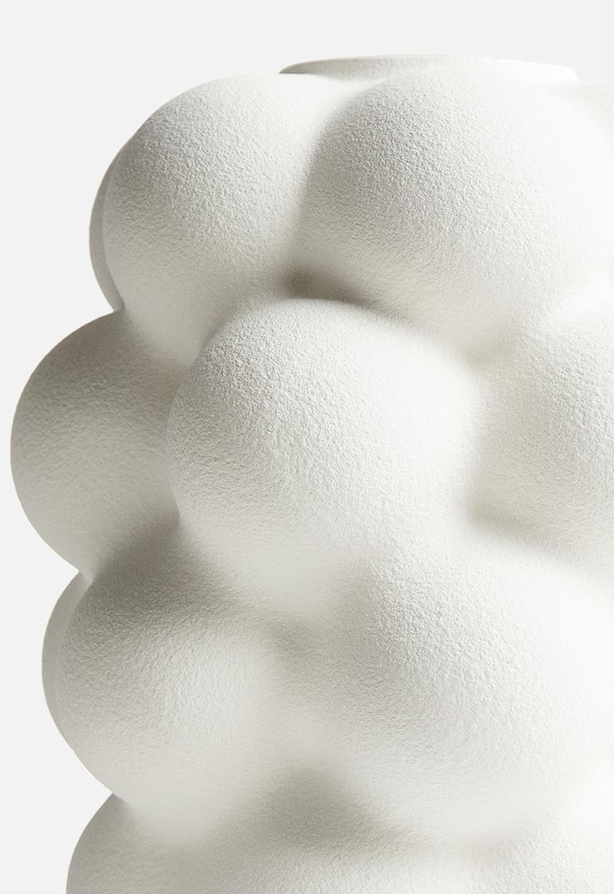 H&M - Large bubbly stoneware vase - white